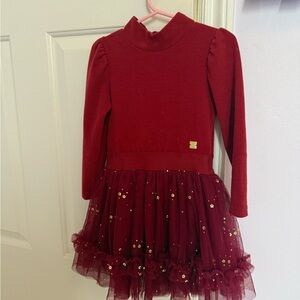 Deux par Deux Red Formal Kids Dress